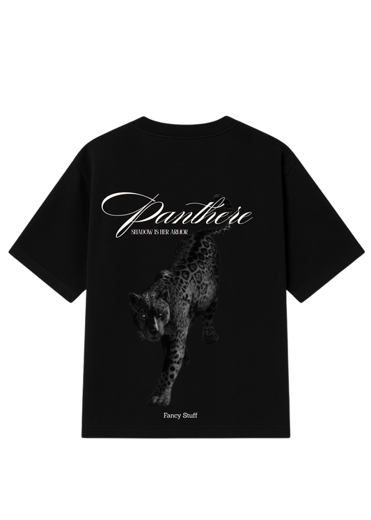 قميص تي شيرت كبير الحجم مطبوع عليه Shadow is her Armor