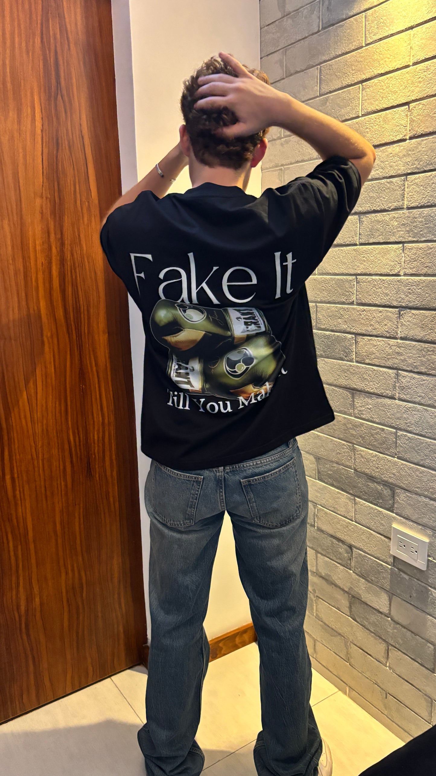 Fake It Till You Make It oversized T-shirt